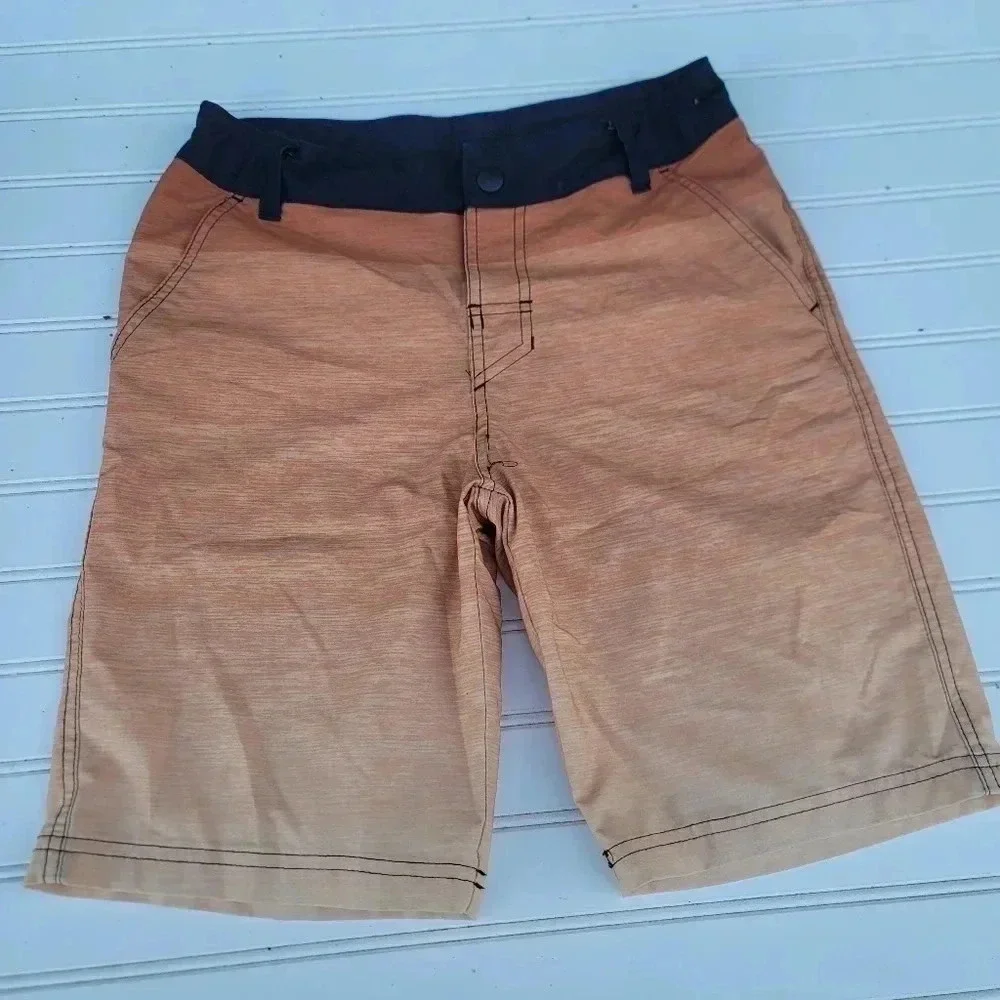 Art Class Orange Ombre Boardshorts Swim Trunks Adjustable Waist Boy's Size 14